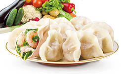 虾仁肉三鲜饺子